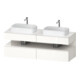 Duravit Meuble sous-lavabo Qatego 160x55x60 cm, blanc, Pl, lavabo double face