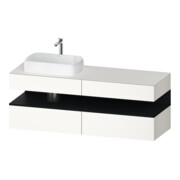 Duravit Meuble sous-lavabo Qatego 160x55x60 cm, chêne clair/blanc mat, gauche-1