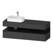 Duravit Meuble sous-lavabo Qatego 160x55x60 cm, E blanc/gris m, Pl, B l, B