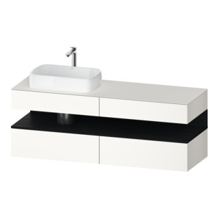 Duravit Meuble sous lavabo Qatego 160x55x60 cm, E ch/bl m, Pl, B l, B