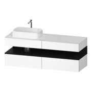 Duravit Meuble sous-lavabo Qatego 160x55x60 cm, E ch/bl m, Pl, robinet gauche-1