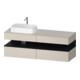 Duravit Meuble sous lavabo Qatego 160x55x60 cm, E chêne/sable m, Pl, B l, B-1