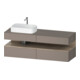 Duravit Meuble sous lavabo Qatego 160x55x60 cm, E Ma/Ba m, Pl, évier à gauche-1