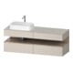 Duravit Meuble sous lavabo Qatego 160x55x60 cm, E Ma/t m, Pl, évier gauche-1