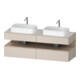 Duravit Meuble sous-lavabo Qatego 160x55x60 cm, E Ma/t m, Pl, vasque double face-1
