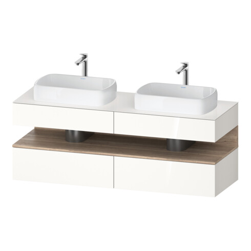 Duravit Meuble sous-lavabo Qatego 160x55x60 cm, E Ma/w g, Pl, B bs, B