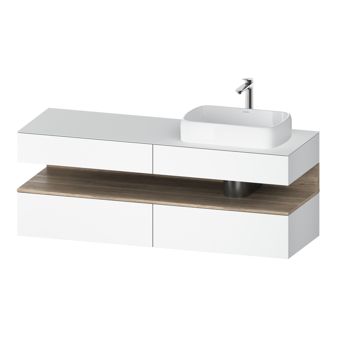 Duravit Meuble sous lavabo Qatego 160x55x60 cm, E Ma/w m, Pl, B r, niches