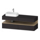 Duravit Meuble sous-lavabo Qatego 160x55x60 cm, E na/gris m, Pl, robinet gauche-1