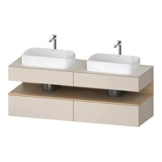 Duravit Meuble sous-lavabo Qatego 160x55x60 cm, E na/tau m, Pl, B bs, B