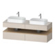 Duravit Meuble sous lavabo Qatego 160x55x60 cm, E na/tau m, Pl, B les deux côtés-1