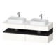 Duravit Meuble sous lavabo Qatego 160x55x60 cm, gris/blanc, placage, B deux côtés-1