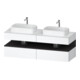 Duravit Meuble sous lavabo Qatego 160x55x60 cm, gris m/blanc m, Pl, B bs, B-1