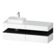 Duravit Meuble sous lavabo Qatego 160x55x60 cm, gris m/blanc m, Pl, L, L-1