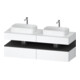 Duravit Meuble sous lavabo Qatego 160x55x60 cm, gris/m blanc, Pl, B bs, B-1
