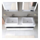 Duravit Meuble sous lavabo Qatego 160x55x60 cm, gris/m blanc, Pl, B bs, B-5