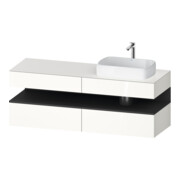 Duravit Meuble sous-lavabo Qatego 160x55x60 cm, gris m/blanc, Pl, L, P