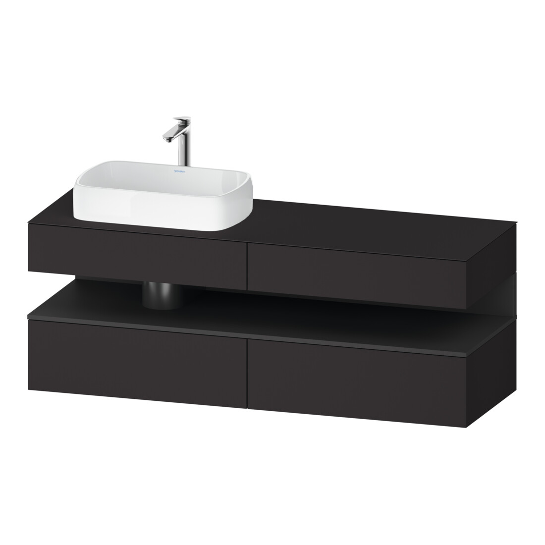Duravit Meuble sous lavabo Qatego 160x55x60 cm, gris m/Gr m, Pl, B l, B