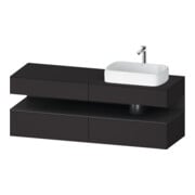 Duravit Meuble sous lavabo Qatego 160x55x60 cm, gris m/Gr m, Pl, B r, B-1