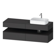 Duravit Meuble sous-lavabo Qatego 160x55x60 cm, gris m/Gr m, Pl, B r, B