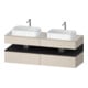 Duravit Meuble sous lavabo Qatego 160x55x60 cm, gris mat, Pl, B bs, B-1