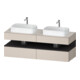 Duravit Meuble sous lavabo Qatego 160x55x60 cm, gris mat, placage, B bs, B-1