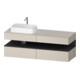 Duravit Meuble sous-lavabo Qatego 160x55x60 cm, gris mat/ta mat, Pl, Bl, B-1