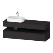 Duravit Meuble sous-lavabo Qatego 160x55x60 cm, gris, Pl, B li, niche-1