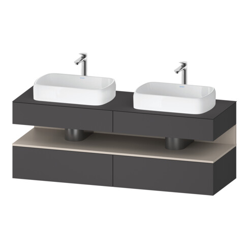 Duravit Meuble sous-lavabo Qatego 160x55x60 cm, T avec Gr m, Pl, B bs, B