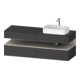 Duravit Meuble sous-lavabo Qatego 160x55x60 cm, T avec Gr M, Pl, évier droit-1