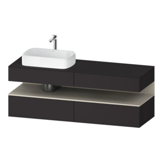 Duravit Meuble sous-lavabo Qatego 160x55x60 cm, T avec Gr, Pl, B l, niches