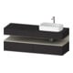 Duravit Meuble sous lavabo Qatego 160x55x60 cm, T avec porte à poignée, placage, évier à droite-1