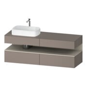 Duravit Meuble sous-lavabo Qatego 160x55x60 cm, T m/ba m, Pl, B l, niche-1