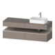 Duravit Meuble sous-lavabo Qatego 160x55x60 cm, T m/ba m, Pl, évier droit-1