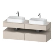 Duravit Meuble sous lavabo Qatego 160x55x60 cm, T m, Pl, B double, niche-1
