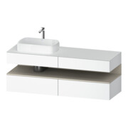 Duravit Meuble sous lavabo Qatego 160x55x60 cm, T m/we m, Pl, B l, niche-1