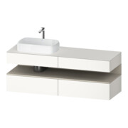 Duravit Meuble sous lavabo Qatego 160x55x60 cm, T m/we m, Pl, B l, niche-1