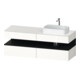 Duravit Meuble sous-lavabo Qatego 160x55x60cm, blanc/bois, Pl, B r, B-1