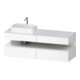 Duravit Meuble sous-lavabo Qatego 160x55x60cm, blanc brillant/blanc mat, Pl, B l, B-1
