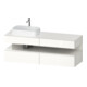 Duravit Meuble sous lavabo Qatego 160x55x60cm, blanc brillant, gauche, niche-1