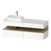 Duravit Meuble sous-lavabo Qatego 160x55x60cm, blanc mat, gauche-1