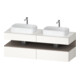 Duravit Meuble sous-lavabo Qatego 160x55x60cm, blanc mat, Pl, évier double-1