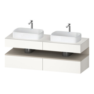 Duravit Meuble sous-lavabo Qatego 160x55x60cm, blanc mat, placage, B bs, B