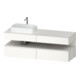 Duravit Meuble sous lavabo Qatego 160x55x60cm, blanc mat, placage, évier à gauche, niche-1