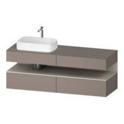 Duravit Meuble sous lavabo Qatego 160x55x60cm, T avec ba, Pl, évier gauche-1