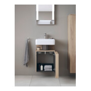 Duravit Meuble sous-lavabo Qatego 44x35x64,5 cm, 1 porte, droite, blanc marbré-5