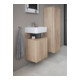 Duravit Meuble sous-lavabo Qatego 44x35x64,5 cm, 1 porte, droite, blanc marbré