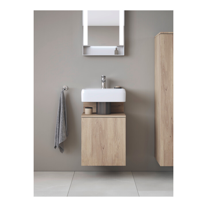 Duravit Meuble sous-lavabo Qatego 44x35x64,5 cm, 1 porte, droite, blanc marbré
