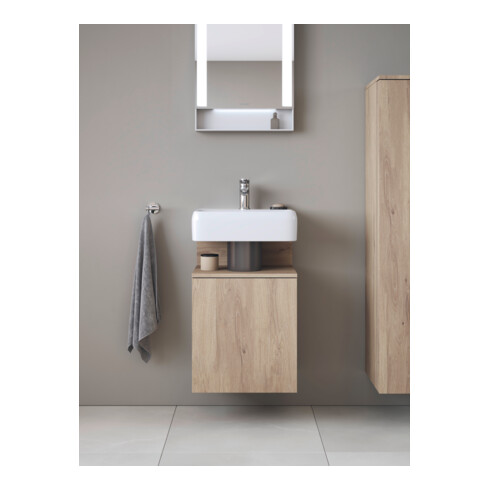 Duravit Meuble sous-lavabo Qatego 44x35x64,5 cm, 1 porte, droite, blanc marbré
