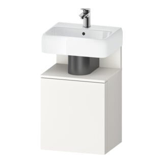 Duravit Meuble sous lavabo Qatego 44x35x64,5 cm, 1 porte, droite, blanc supermat