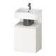 Duravit Meuble sous lavabo Qatego 44x35x64,5 cm, 1 porte, droite, blanc supermat-1